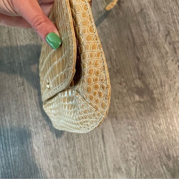 HOBO Tan Patent Leather Croc Embossed Crossbody Bag - Picture 7 of 11